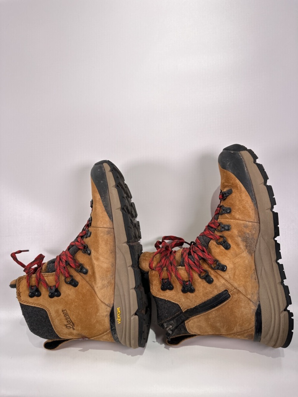 Danner Arctic 600 Side Zip Winter Boots 9.5 Brown Red Waterproof - Picture 3 of 14